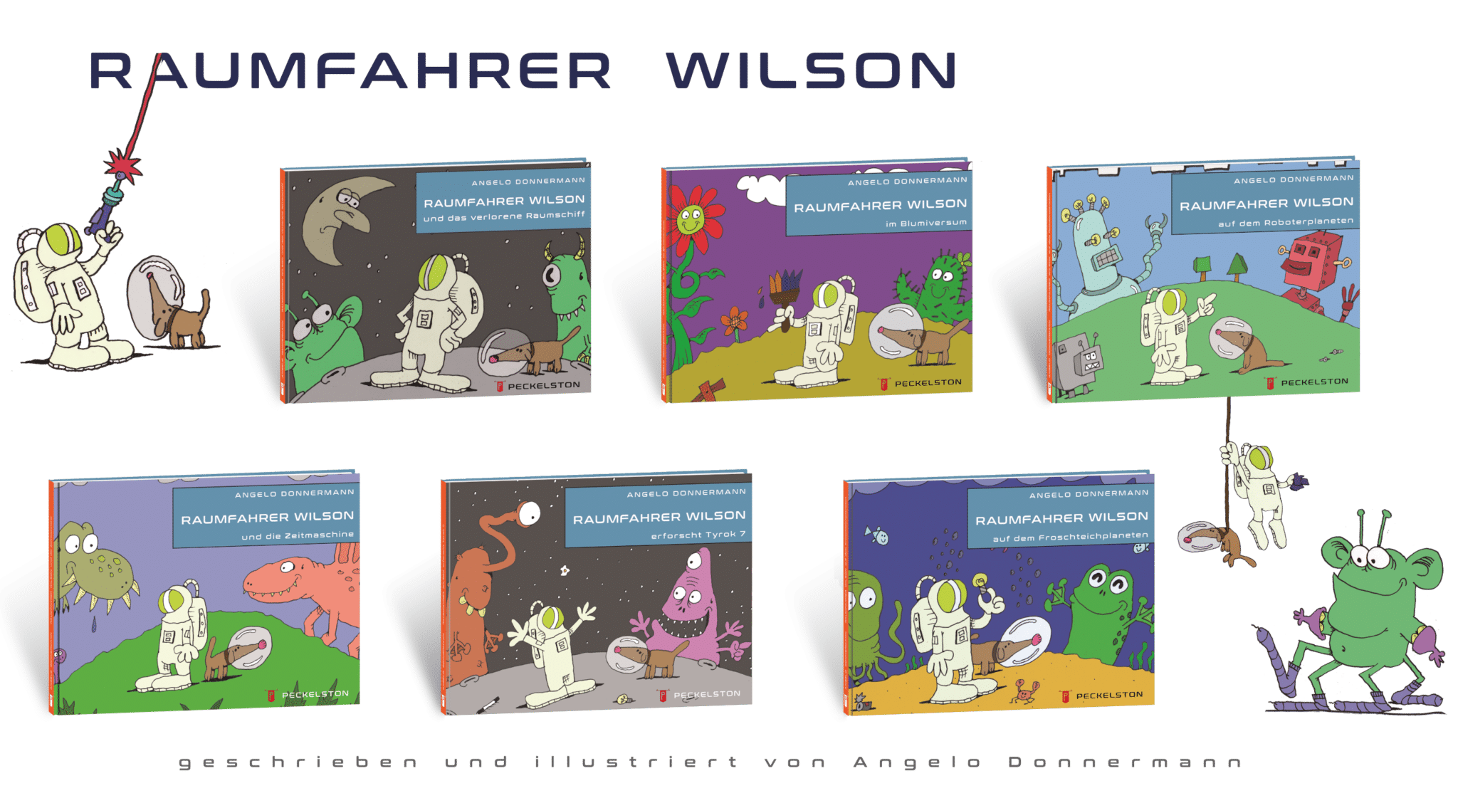 Peckelston Kinderbuchverlag Raumfahrer Wilson Angelo Donnermann